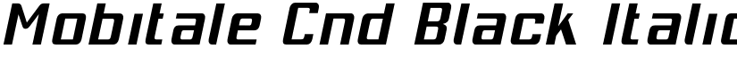 Mobitale Cnd Black Italic font