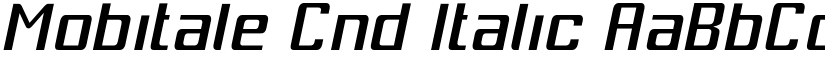 Mobitale Cnd Italic font