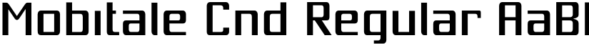 Mobitale Cnd Regular font