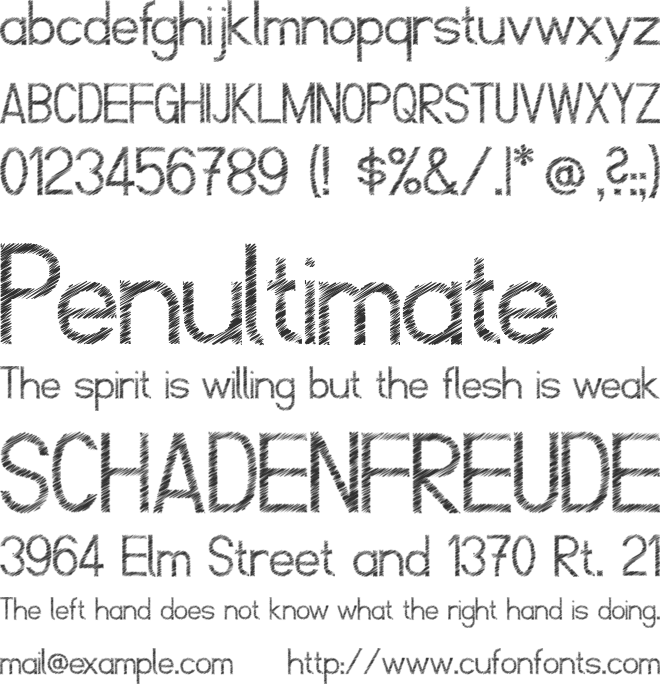 ScrFIBbLE font preview