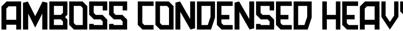 Amboss Condensed Heavy font
