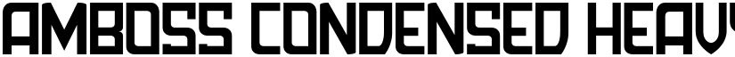 Amboss Condensed Heavy font