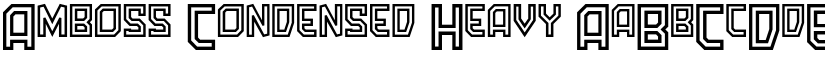 Amboss Condensed Heavy font