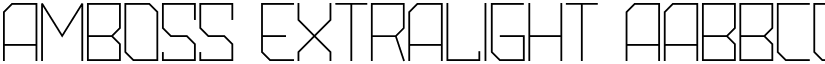 Amboss ExtraLight font