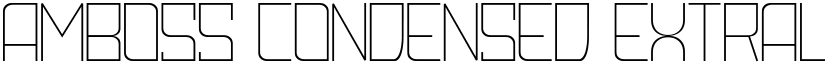 Amboss Condensed ExtraLight font