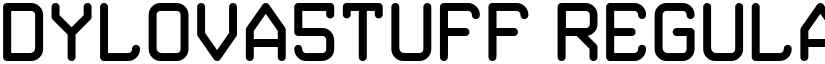 DYLOVA5TUFF Regular font