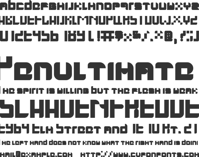 Gallardo font preview