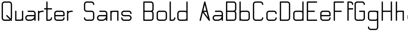 Quarter Sans Bold font