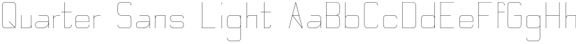 Quarter Sans Light font