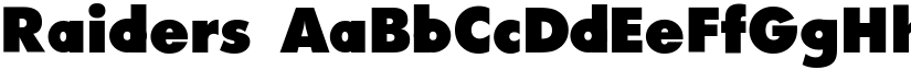 Raiders font