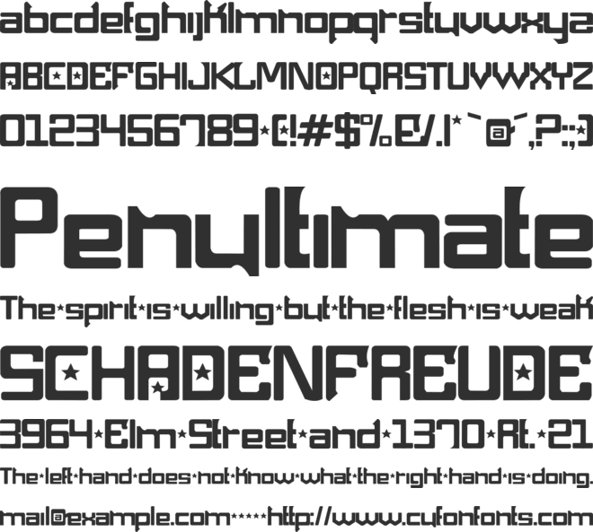 Maquina Pneumatica font preview