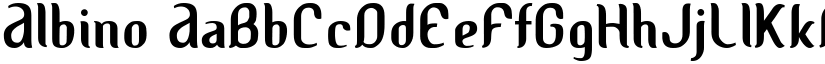 Albino font