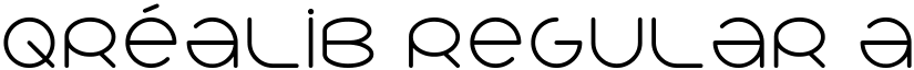qréalib Regular font