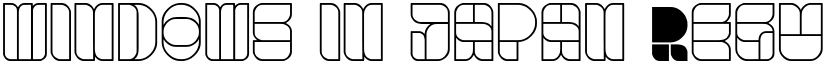 windows in japan Regular font