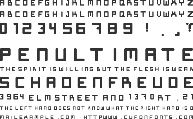 SeppeFont font preview