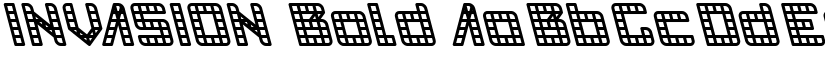 INVASION Bold font