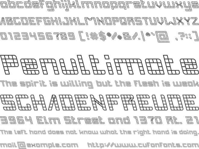 INVASION font preview