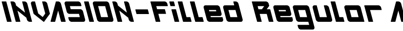 INVASION-Filled Regular font
