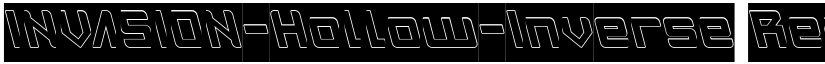 INVASION-Hollow-Inverse Regular font