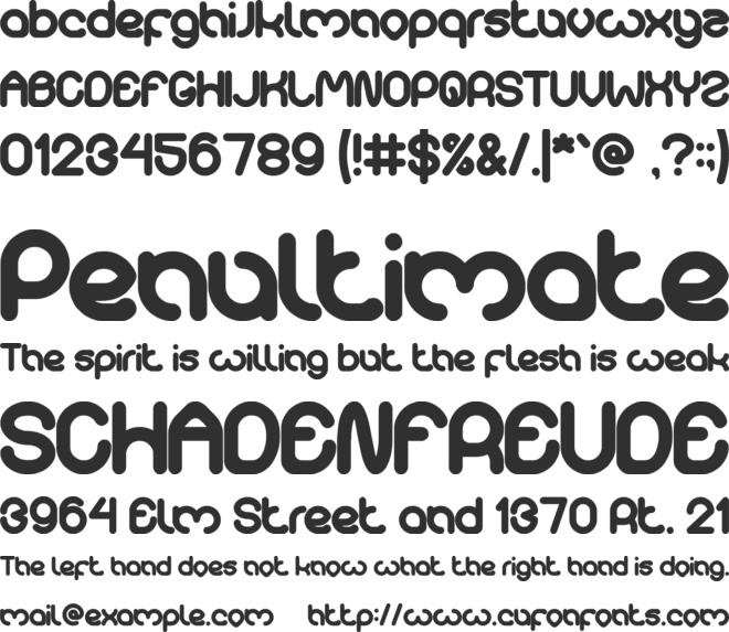 sweetest font preview