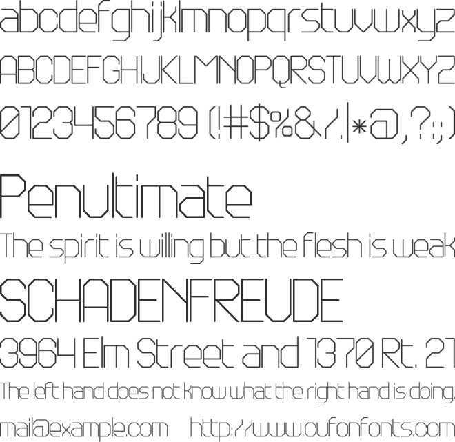 JD Lecce font preview