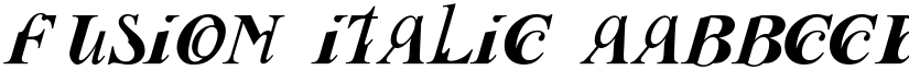 Fusion Italic font