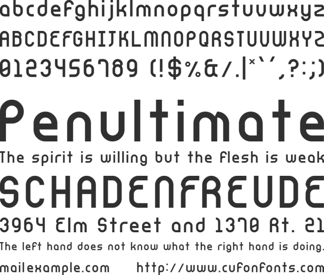CnstrcT font preview