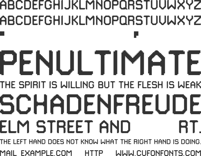 Traffix font preview