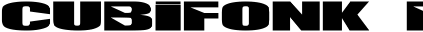 CUBIFONK Regular font
