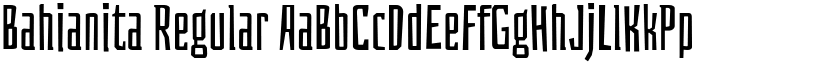 Bahianita Regular font