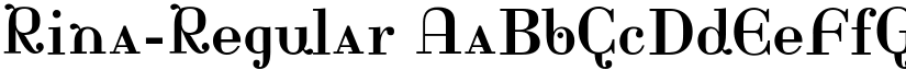 Rina-Regular font