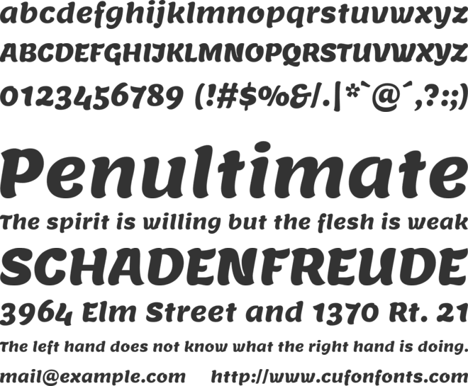 Lemon font preview