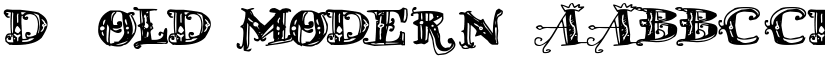 D_OLD MODERN font