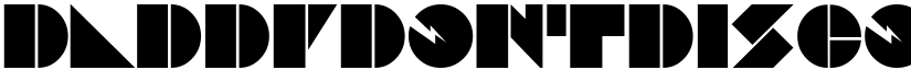 DaddyDontDisco font