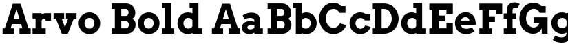 Arvo Bold font