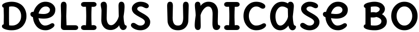 Delius Unicase Bold font