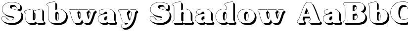 Subway Shadow font