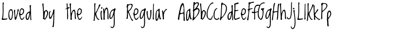 Loved by the King Regular font