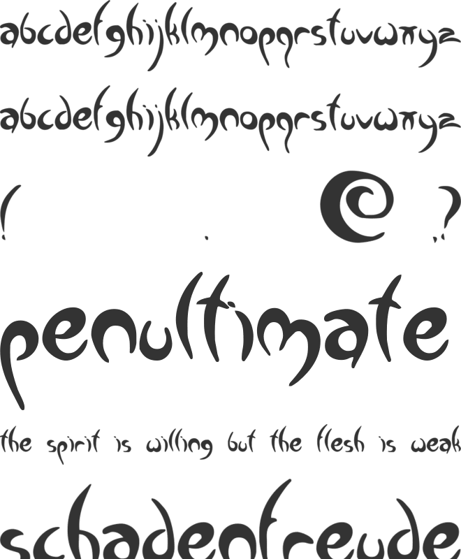 Greenman font preview