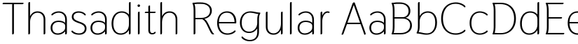 Thasadith Regular font