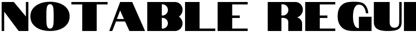 Notable Regular font
