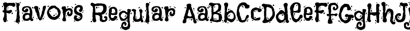 Flavors Regular font