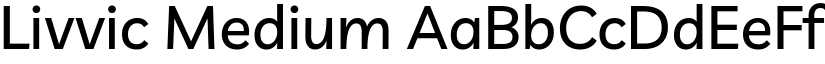 Livvic Medium font