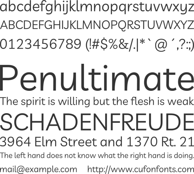 Livvic font preview