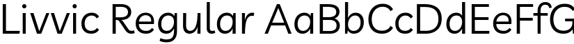 Livvic Regular font