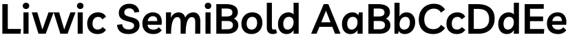 Livvic SemiBold font