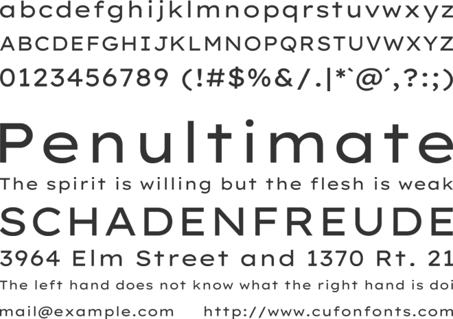 Lexend Mega font preview