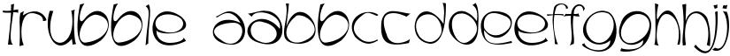 Trubble font