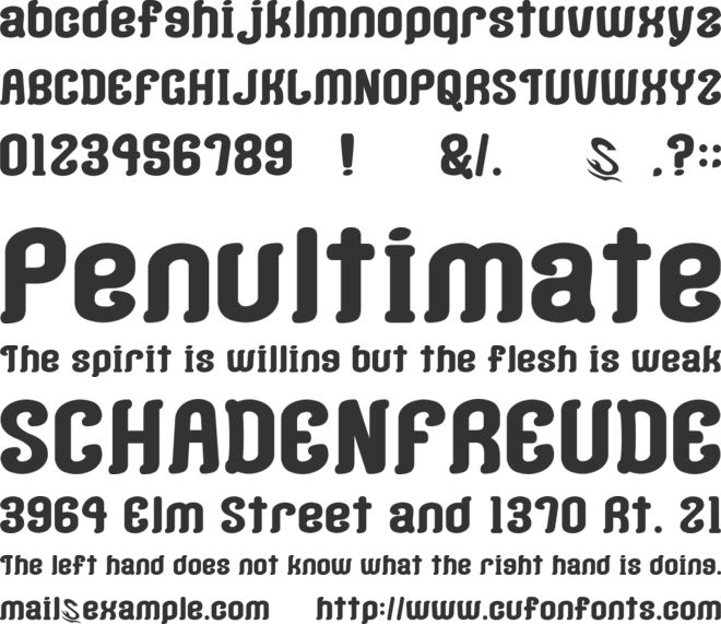 Coffee & Curry Shop G font preview