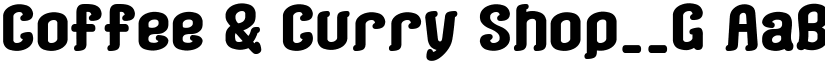 Coffee & Curry Shop__G font